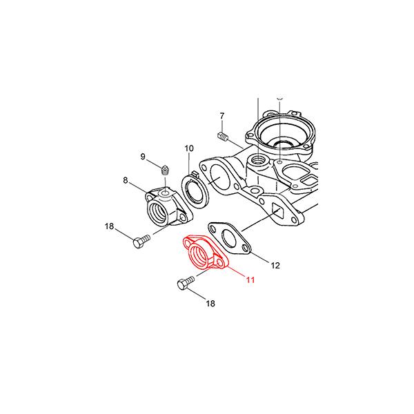 川本ポンプ カワエースNF3-750用 ひしフランジ 32(c11)【27405710