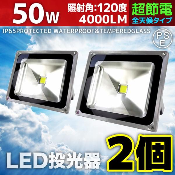 LED 50W 2Zbg 500W h hJ LED[NCg Ɠ h 3m R[hPSE F dF Op p A42DSET2