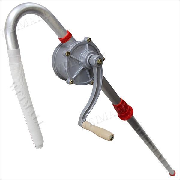 灯油・軽油・低粘度のオイルに！灯油、軽油等をドラム缶から汲み上げるのに便利です！本体はオールアルミ驚きの軽さ1150グラムです。ホースは伸縮タイプです。また分解組み立てが可能なのでコンパクトに収納することができます。【仕様】毎分吐出量：21...