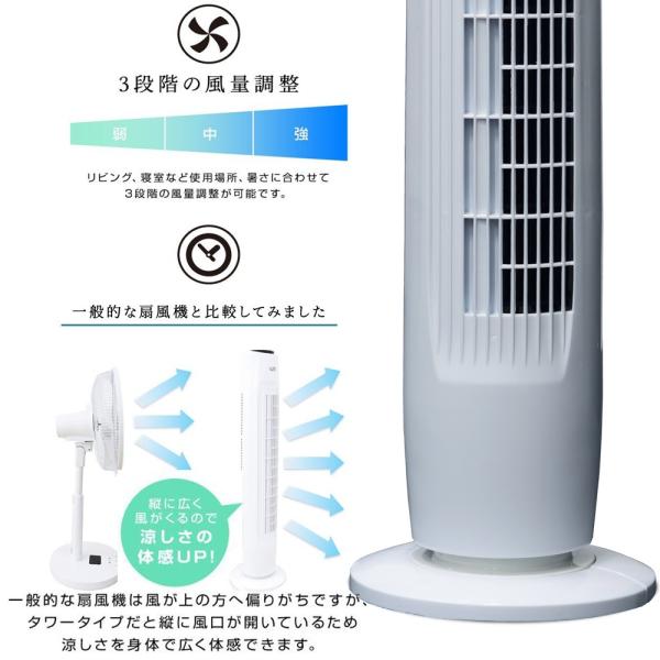 扇風機 タワー型 タワーファン タワー扇風機 スリムファン 首振り リモコン付き Buyee Servicio De Proxy Japones Buyee Compra En Japon
