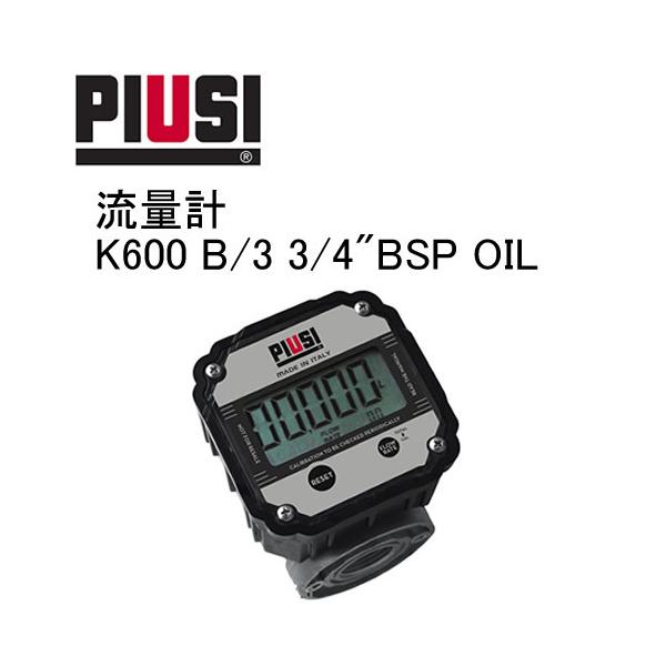 K600 B/3 METER ���ʌv �I�C���p �f�W�^���� 3/4"BSP OIL PIUSI F00491010�y���{��������t�������z