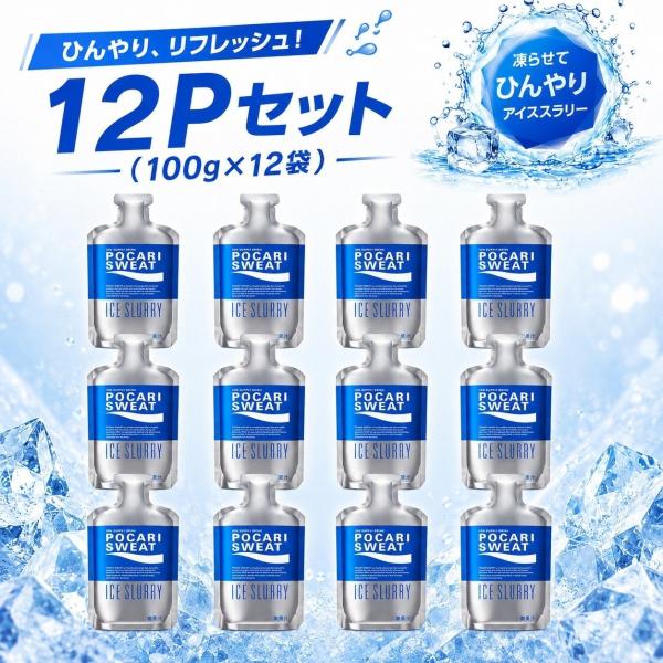 ポカリスエット アイススラリー 100g 12P 大塚製薬 凍らせて飲む パウチ スポーツドリンク 暑さ対策 常温配送 爆買