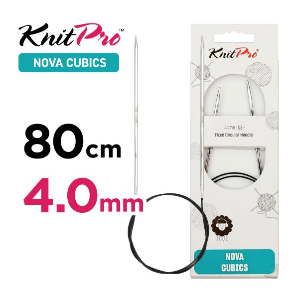 輪針 80cm 4.0mm ニットプロ knitpro ノヴァキュービックス NOVA