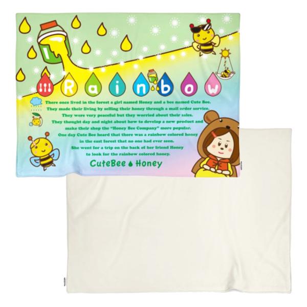 毛布 ブランケット ベビー 大きい お家時間 厚手 あったかグッズ フリース キャラクター １００ ７３cm ハニーちゃん虹色ver Z Pop Collection ヤフー店 通販 Yahoo ショッピング