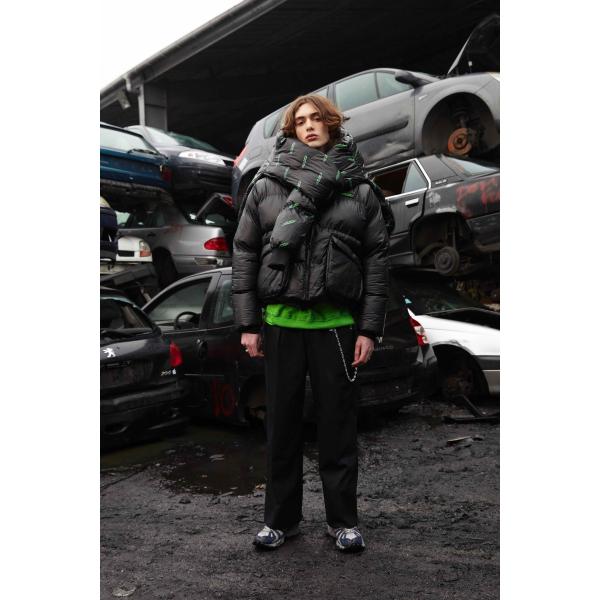 JieDa（ジエダ） × WILDTHINGS / DOWN JACKET BLACK : Proof Of Power