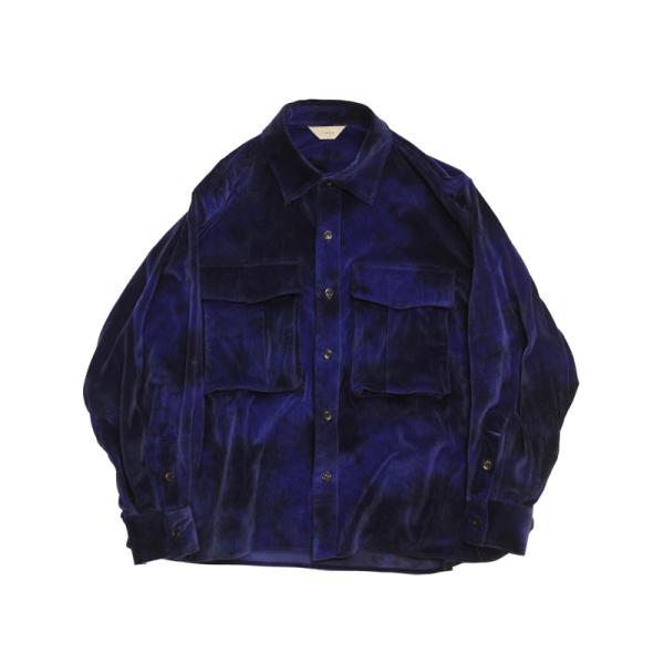 JieDa（ジエダ） / VELVET OVER SHIRT(BLUE) : Proof Of Power - 通販