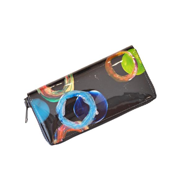 macromauro マクロマウロ Paint wallet M 長財布 macromauro（マクロマウロ） / paint black wallet M (長財布) : Proof