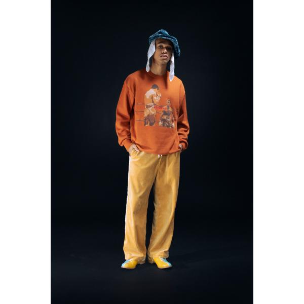 TUITACI(ツイタチ) / HEAVY OZ VELOUR LINED PANTS (MUSTARD) : Proof 