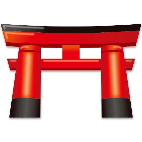 時間指定不可】カットアウトパネル 鳥居 H60×W90cm スチレンボード5mmt