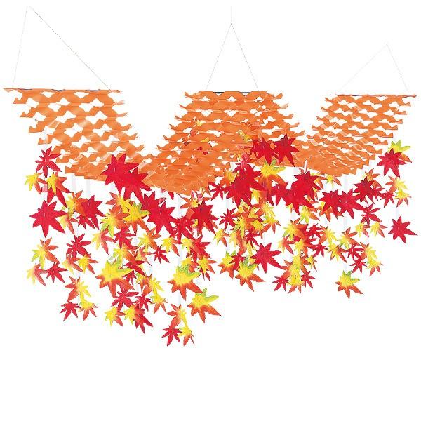 ニューもみじ２連プリーツハンガー 秋の吊り装飾 Tq4 1009 ポップギャラリー Yahoo 店 通販 Yahoo ショッピング