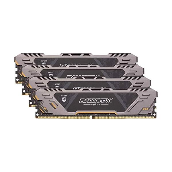 Ballistix Sport At Bls4k16g4d32aest 64gbキット 16gb X 4 Ddr4 30 Mt 秒 Pc4 デュアルランクx8 Dimm 2ピン 並 Unipymes Com
