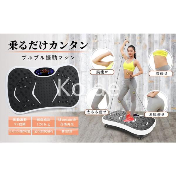 振動 マシン MUSIC SPORT SLIMMER リモコン操作音楽再生機能