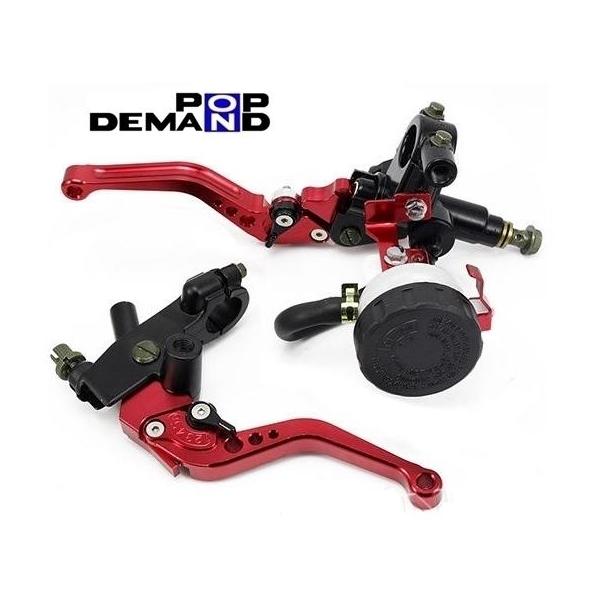 ◇送料無料◇汎用 赤 ブレーキ クラッチ マスターシリンダーセット レッド AR50S AV50 KS-1 KSR-1 AR125S B1 125 KM90 KV75 Z125PRO Z125