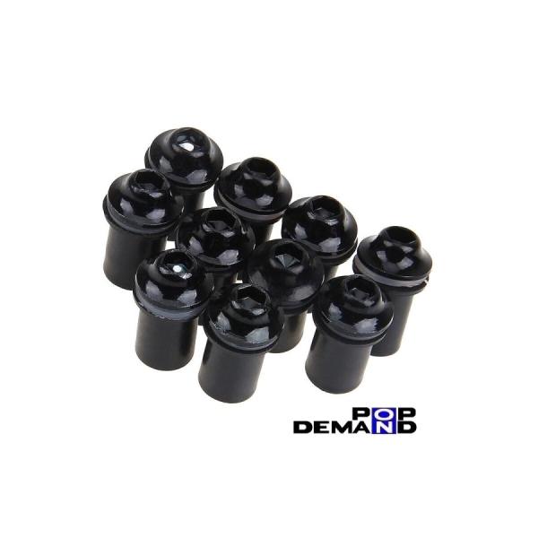 ◆即日発送◆汎用 黒 スクリーンボルト ウェルナット カウルネジ 10個セット CRF1100L CRF1000L Africa Twin  CX500ターボ CX650ターボ