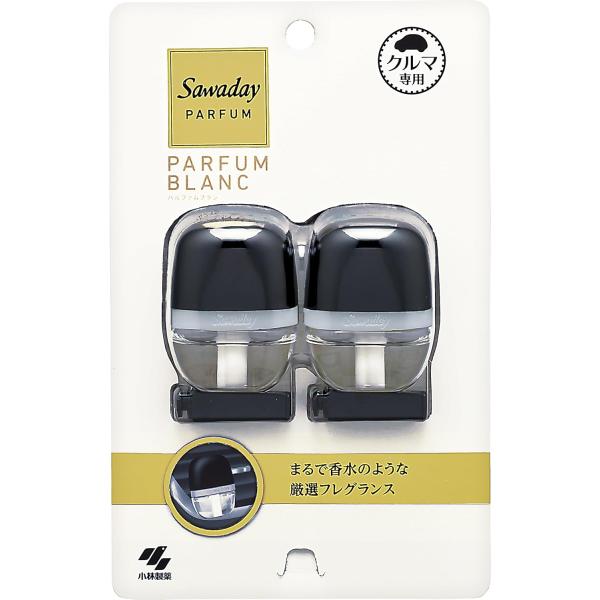 【商品名】　サワデー 車用 パルファム ブラン 消臭芳香剤 クリップタイプ 6ml×2個パック 【商品説明】　・内容量:12ml・商品サイズ (幅×奥行×高さ) :113mm×50mm×172mm 【サイズ】　高さ : 4.00 cm　横幅...