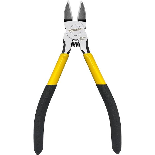 【商品名】　BOOSDEN 強力ニッパー 160mm 薄刃 プラスチック プラモデル 精密 マイクロニッパー 斜めプライヤー ワイヤー 繊細な作業工具  【商品説明】　・【ばね付け】精密ニッパーはばね付 【サイズ】　高さ : 1.27 cm...