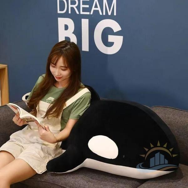 ぬいぐるみ　シャチ　１２５ＣＭ　特大　海洋動物　柔らか　癒される　鯨の抱きまくら　彼女　ゾンチー　お祝い　記念日　大きい　抱き枕　ふわふわ　クジラ
