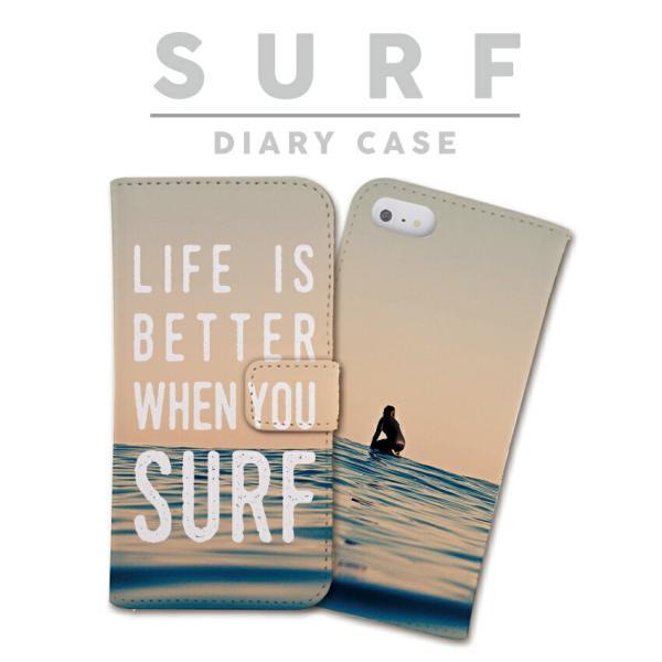 全機種対応 スマホケース 手帳型 iPhone ケース スマホケース SURF サーフボード サーフ サーフィン サングラス ALOHA ハワイ ハワイアン ビーチ 海 夏 アロハ