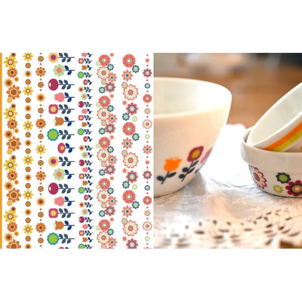 白磁用】昭和レトロ FLOWERPOP フラワーポップ転写紙 ポーセラーツ
