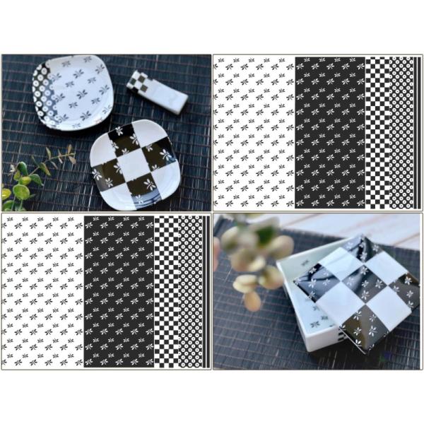 ポーセラーツ 転写紙 【白磁用】和柄とんぼ転写紙 黒 A3サイズ