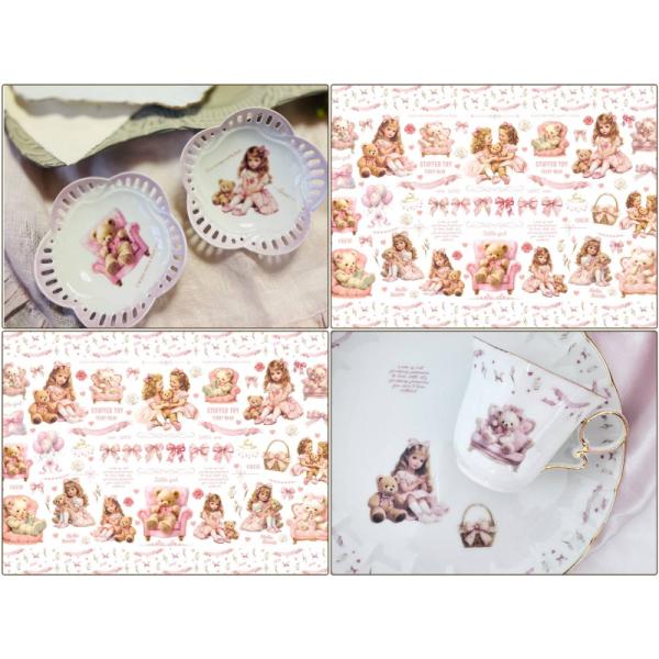 303 くま bear ベア スマイリー にこちゃん 転写シート porceshop_340017