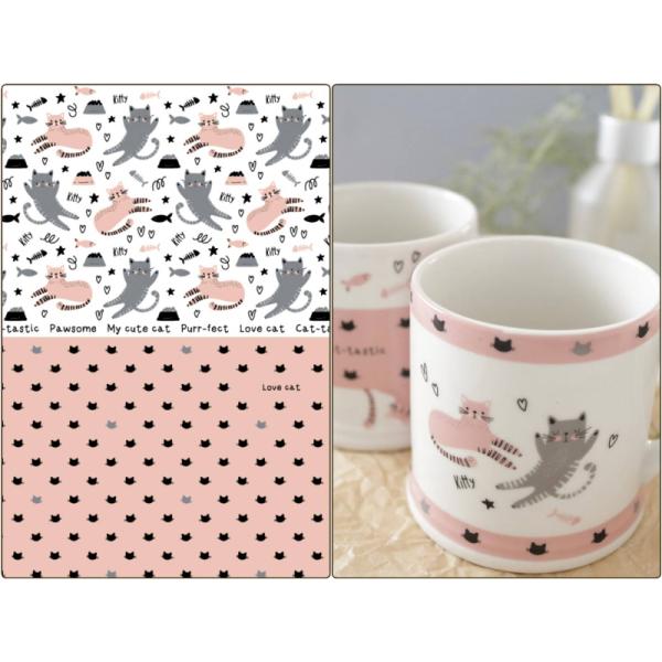 白磁用】Cat-tastic ファンタスティックキャット転写紙 キュートなゆる