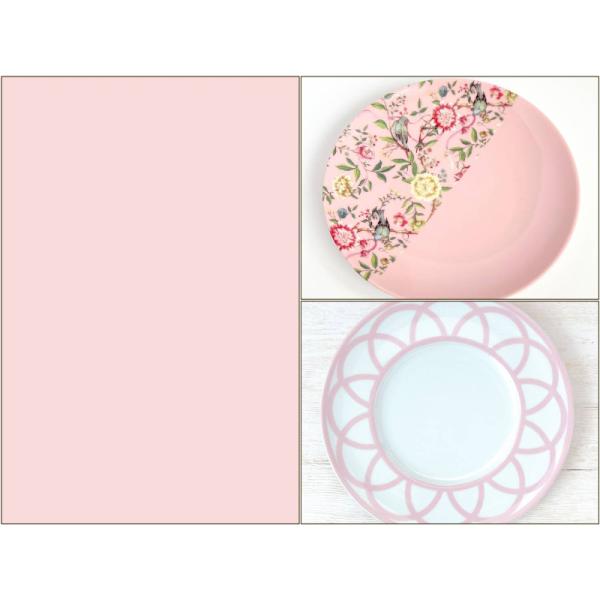 ポーセラーツ 転写紙【白磁用】単色転写紙 ガーデンピンク A3サイズ