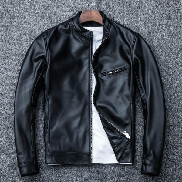 限定特売 在庫一掃セール 革ジャン レザージャケット 本革 バイク ライダース 羊革 シングル ショート スリムタイプ 細身 ブランド ミリタリー レザーコート Runrunshop 通販 Yahoo ショッピング