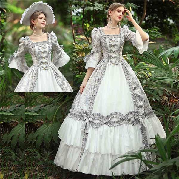 西洋ドレス 華麗な 宮廷ドレス レディース ロングドレス ロココ 貴族