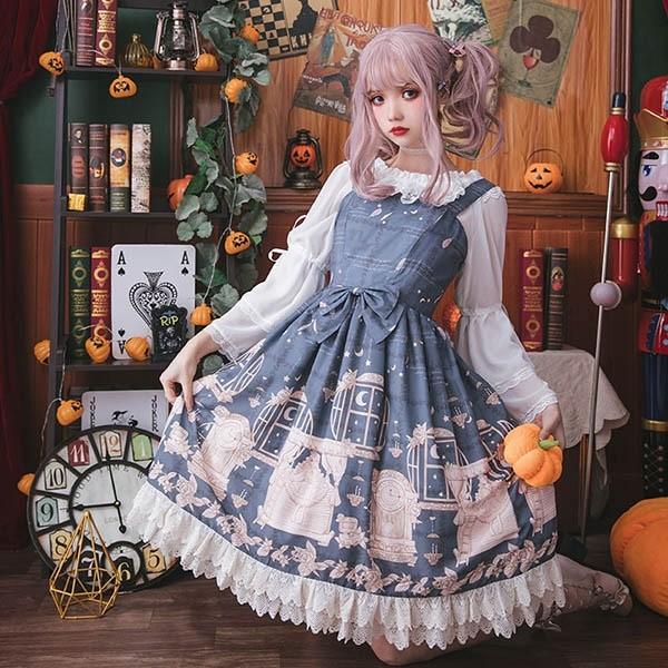 ロリータ ワンピース ゴスロリ メイド 黒 ゴシック コスプレ パーティードレス コスチューム パニエ 髪飾り 上着追加可 Da816ze ポルテリンク 通販 Yahoo ショッピング