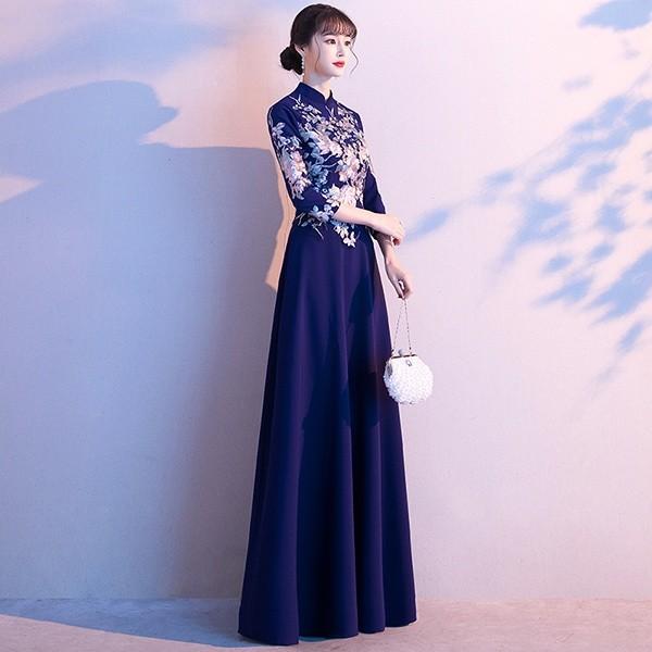 ロングドレス ワンピース ベルベット 演奏会 ピアノ 発表会 ドレス