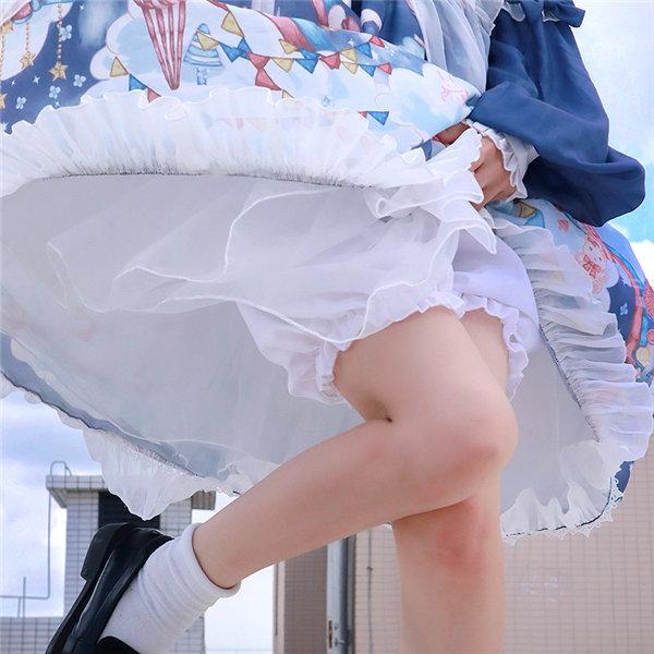 パニエ スカート ロリータ ワイヤー無し ゴスロリ ソフト