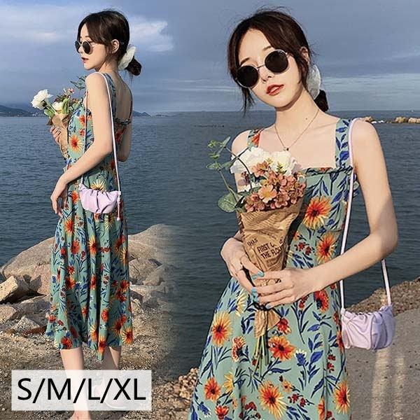 リゾートワンピース 沖縄 アロハ ハワイアン 花柄 ボヘミア風 ビーチワンピース サマードレス リゾート ノースリーブ 夏ワンピ 旅行 Dd167t2 ポルテリンク 通販 Yahoo ショッピング