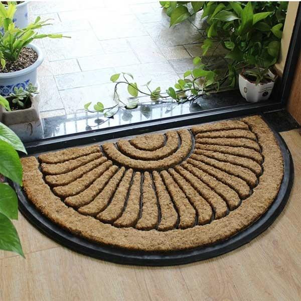 おしゃれな玄関マット！45*75cm 8タイプ 玄関 マット 屋外 ココヤシ 半
