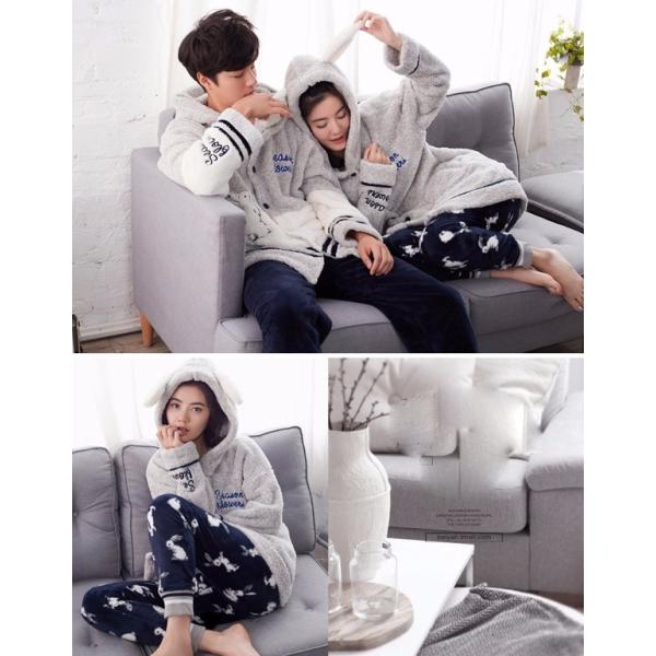 レディース ルームウェア 上下セット 冬 長袖 パジャマ メンズ ルームウェア ペアパジャマ 前開き もこもこ メンズ 帽子付き パジャマ 可愛い Buyee Buyee 提供一站式最全面最專業現地yahoo Japan拍賣代bid代拍代購服務 Bot Online