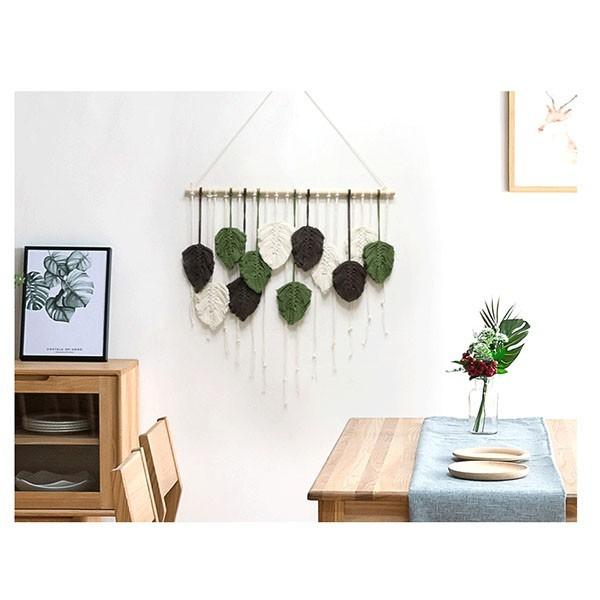 タペストリー 北欧 壁飾り おしゃれ 手作り編み マクラメタペストリー 壁掛け ファブリック壁装飾 毛糸 ナチュラル 誕生日 秋冬 ドリームキャッチャー フリンジ付き 新居祝い 引っ越し キズルームモダン 装飾アート 玄関 カフェ風 クリスマス Ja124x1 発表会 結婚式の