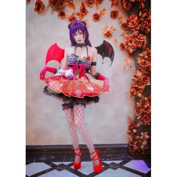 32 割引100 正規品 値下げ ラブライブ スクフェス 小悪魔編 覚醒後 東條希 衣装 コスプレ レディース Pumpkinranch Com