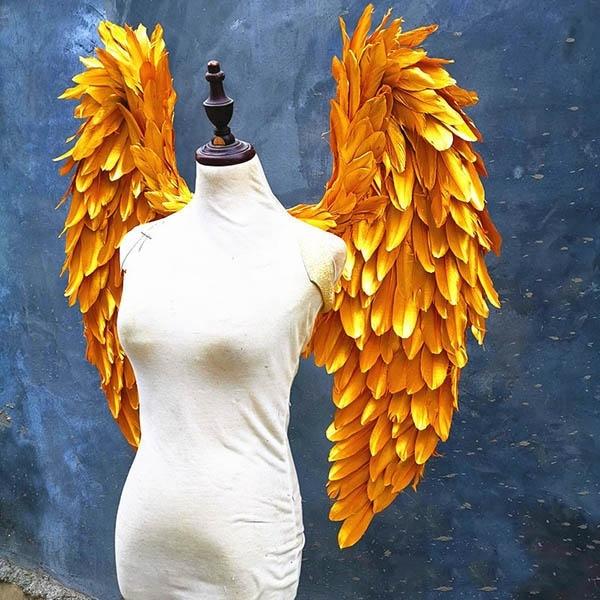 天使の羽 悪魔の羽 コスプレ道具羽 翼 フェザー ウイング 80cm 