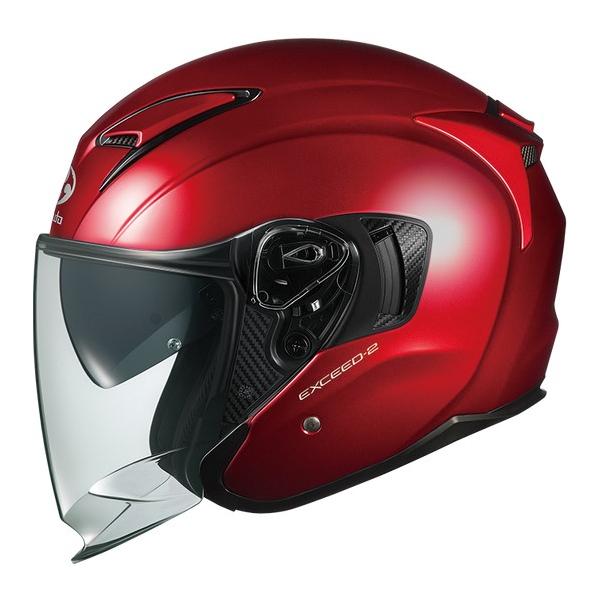 OGK Kabuto exceed サイズ57-58 EXCEED OGK KABUTO EXCEED2 シャイニーレッド M(57-58) : porter2624