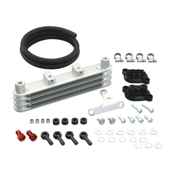 キタコ grom(JC61.75) スーパーオイルクーラー3 BKシリンダーヘッド上部マウント /360-1432820