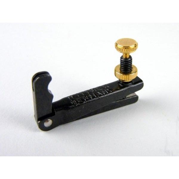 商品入荷の段階ですれ傷などがついている商品となります。ご使用に際しては問題なくご使用が可能となりますため予めご了承のほど宜しくお願い申し上げます。ウィットナー社製。アジャスターの定番商品。ビオラ用のアジャスターです。ブラック＆ゴールドとなります。