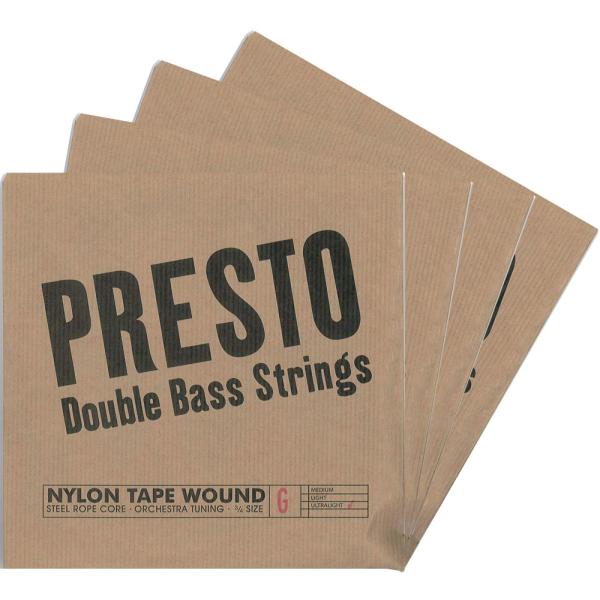 【新品・未使用】コントラバス弦「PRESTO(プレスト)」ナイロン弦 PRESTO プレスト ウルトラライト コントラバス 弦 ウッドベース