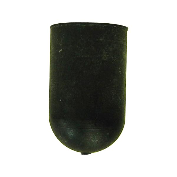 チェロエンドピンゴムの円柱タイプ。【サイズ】直径　＝15ｍｍ。全長＝24ｍｍ。穴直径＝5.5ｍｍ。穴の深さ＝16.5ｍｍ。