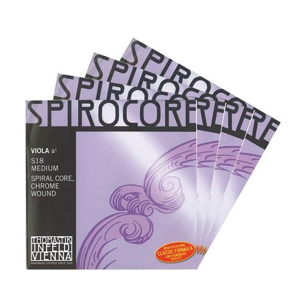 オーストリア/トマスティーク社製しなやかな多針金のらせんのなわの中心。慣性が少なく、振動の周期が長いです。弓でもピチカートで弾いても同様に印象的で反応が高く、長持ちします。スパイラルスチールコア/クロムスチール巻
