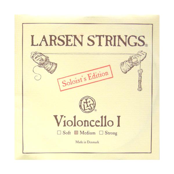デンマーク製。チェリストの間で人気の高い弦。ソリストはより音色の輝かしさを追求した設定です。スチール／クロムスチール巻。