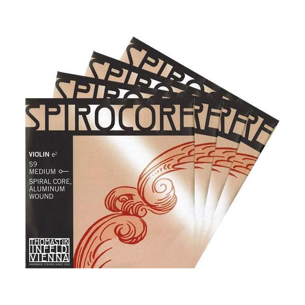 オーストリア/トマスティーク社製しなやかな多針金のらせんのなわの中心。慣性が少なく、振動の周期が長いです。弓でもピチカートで弾いても同様に印象的で反応が高く、長持ちします。