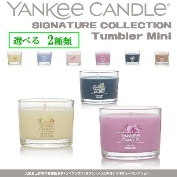 【選べる香り】 シグネチャータンブラーミニ を2個セットでお届けします。ヤンキーキャンドル の新シリーズ「 シグネチャーコレクション 」 まずは、お試しサイズの【 シグネチャータンブラーミニ 】をオススメします！！香りのお試しには、ピッタリ...