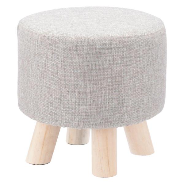 サイズ：掲載写真をご参照ください。材質・仕様構造部材：天然木／合板クッション材：ウレタンフォームインテリアに馴染むおしゃれスツールです。使い勝手なサイズで子供椅子としてもOKです。表のグレーカバーは外して洗濯可能です。