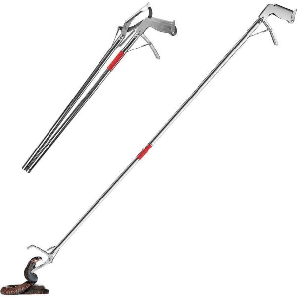 はプロのスネークグラバーの安全な長さで、長距離からヘビを安全に捕まえることができます。手袋をはめます、安全ロックをロックしてしっかりと固定することで、怪我を減らし、安全な距離を保つことができます。 高品質のステンレス鋼を使用しており、耐久性...