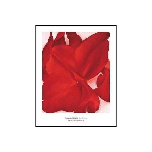 アートポスター-Red Cannas(610×762mm) オキーフ -おしゃれインテリア